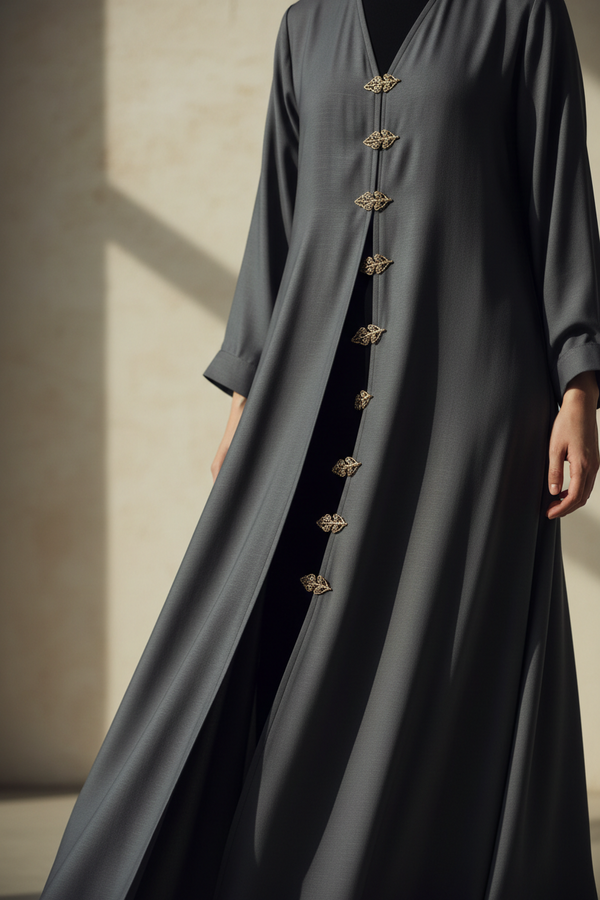 Open Pinning Abaya