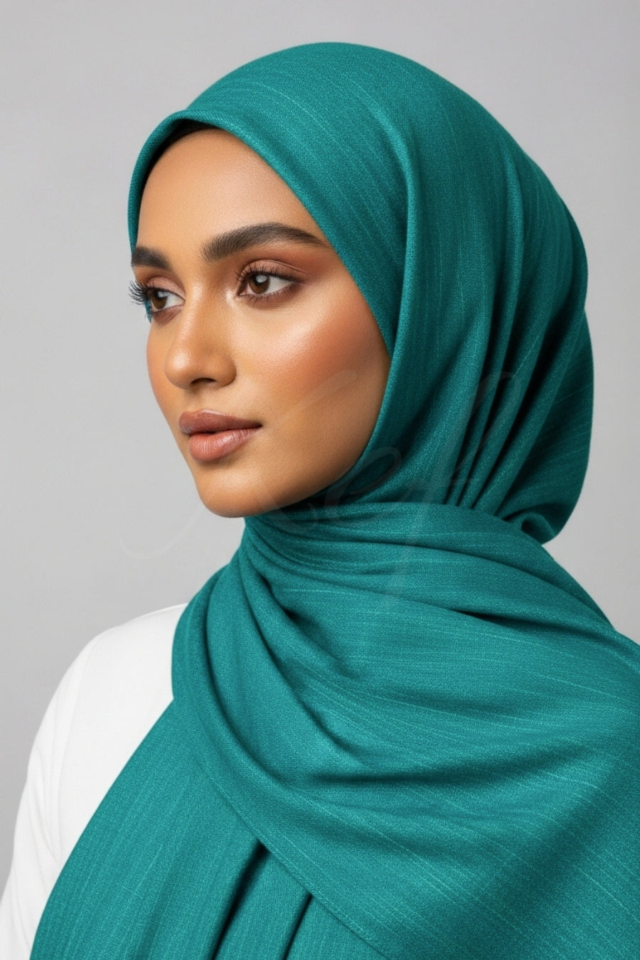 Turkish Lawn Hijab - Cerulean