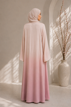 Two Tone Pink Gradient Abaya