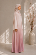 Two Tone Pink Gradient Abaya