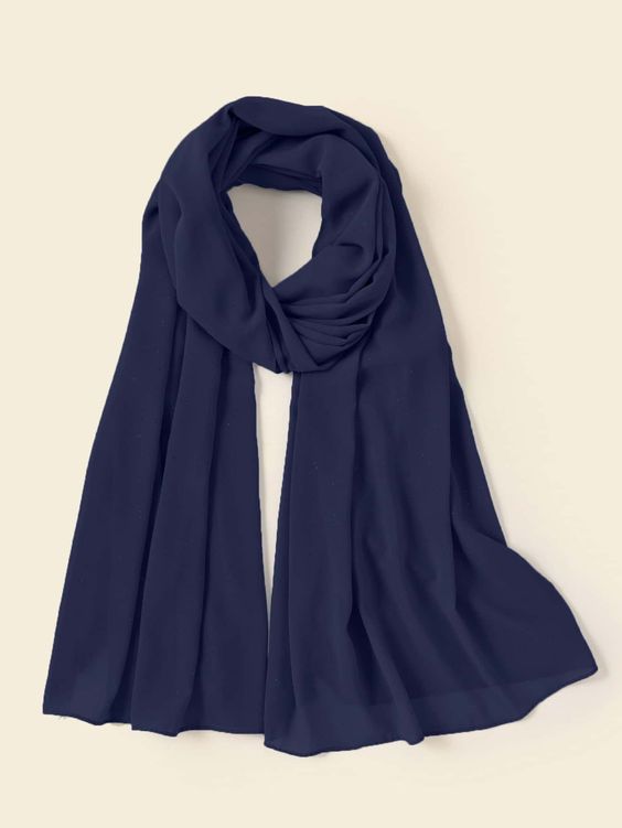 Essential Chiffon Hijab – Dark Blue