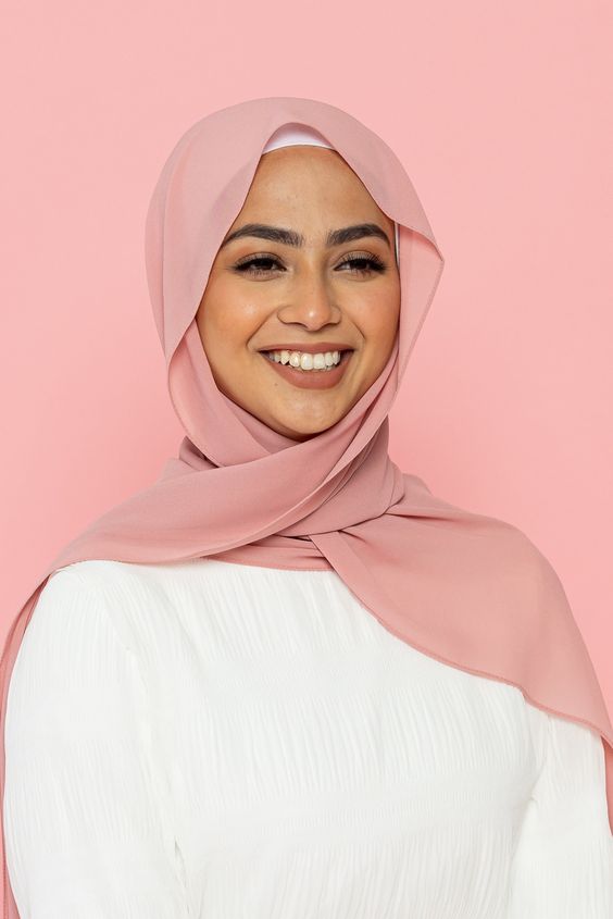 Essential Chiffon Hijab – Nude Pink