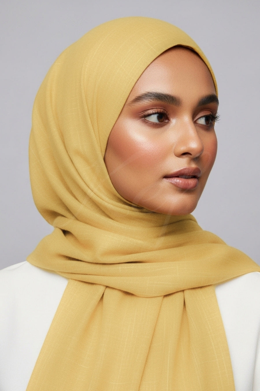 Turkish Lawn Hijab - Flax