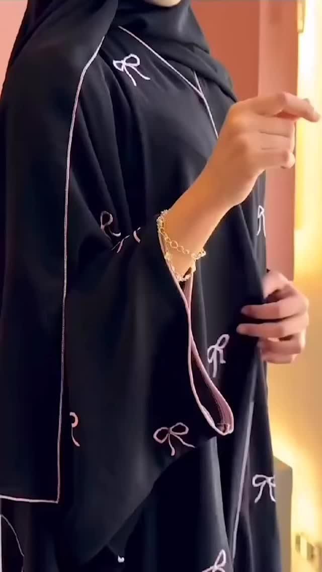 Premium Bulky Bow Abaya Elegant Look