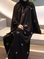 Premium Bulky Bow Abaya Elegant Look