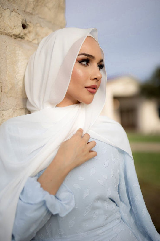 Instant hijab – Hijab + Attached Cap – White