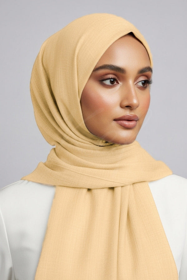 Turkish Lawn Hijab - Old Lace