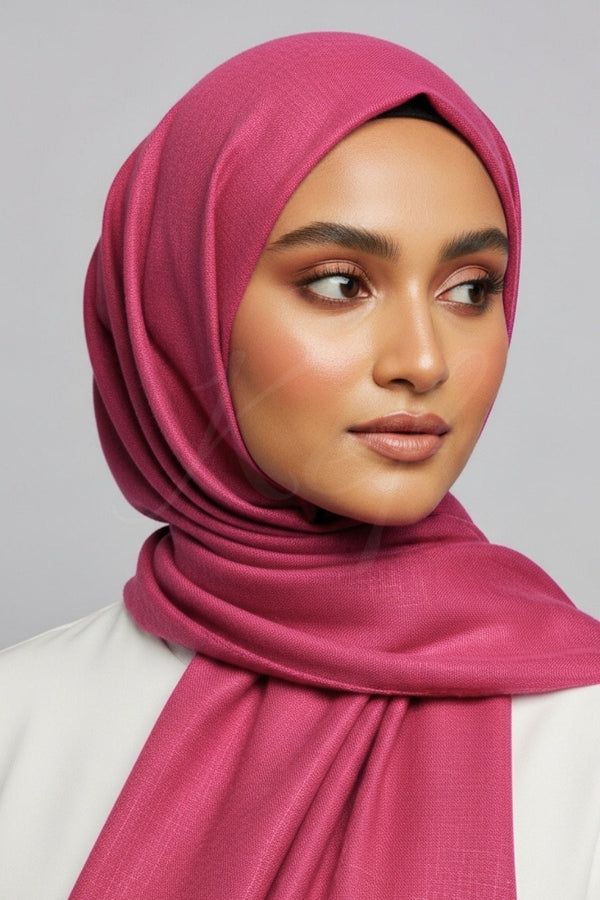 Turkish Lawn Hijab - Pansy Pink