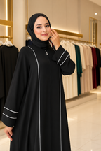 Premium Turkish Style Abaya Elegant Black