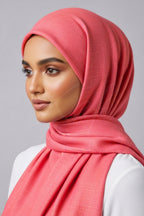 Turkish Lawn Hijab - Raspberry