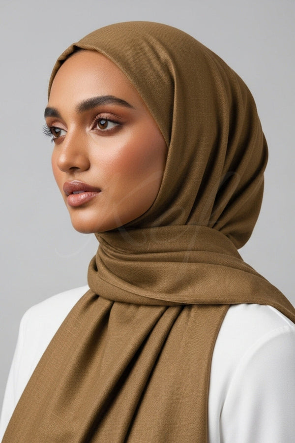 Turkish Lawn Hijab - Taupe