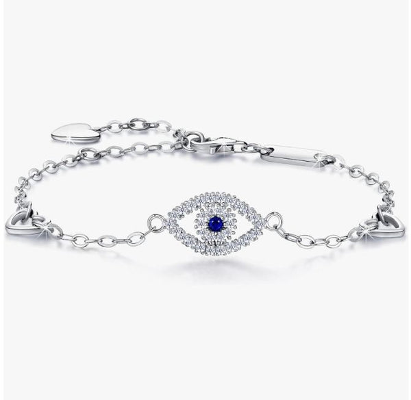 Elegant Silver Diamond Bracelet for Women
