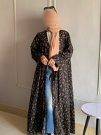 Elegant Bow Tie Gown Premium Peach Fabric