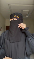 Embroidered Saudi Niqab Imported Korean Chiffon