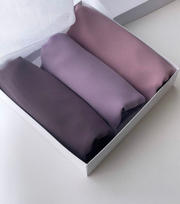 Premium Georgette Chiffon Stoller(Pack of 3)