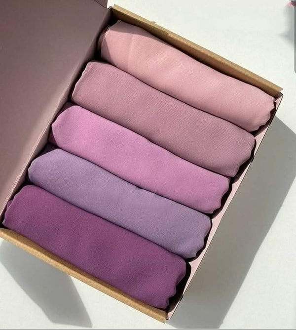 Premium Georgette Chiffon Stoller (Pack of 5)