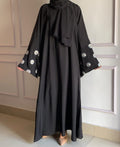 Soft Daisy Embroidered Abaya