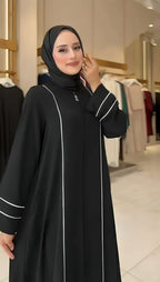 Premium Turkish Style Abaya Elegant Black