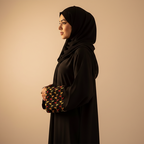 Orchid Embroidered Sleeve Abaya